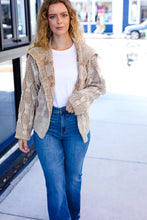 Load image into Gallery viewer, Autumn Vibes Taupe Textured Cable Knit Collared Cardigan