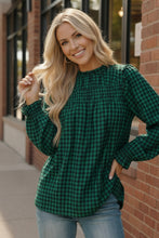 Load image into Gallery viewer, Wildwood Check Green Smock
