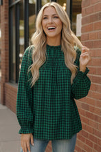 Load image into Gallery viewer, Wildwood Check Green Smock
